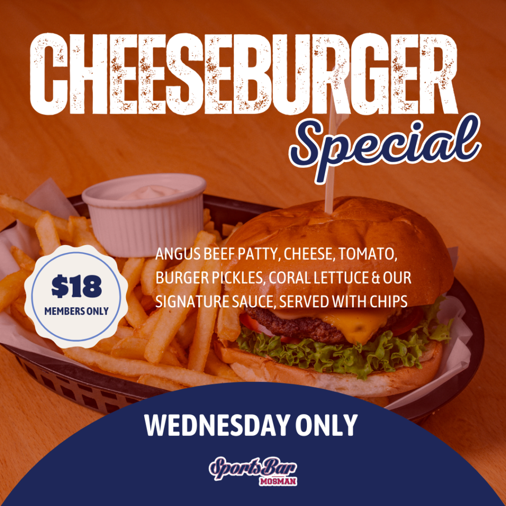 $18 Cheeseburger Special