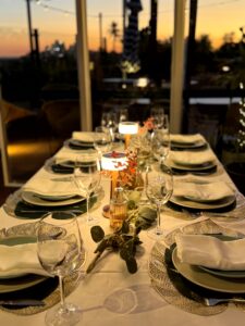 Fernery banquet set up in our Rose Bar